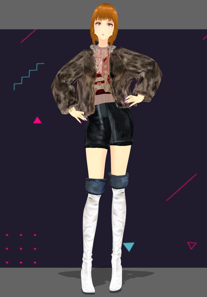 Faux My Heart. 80s Winter Club wear