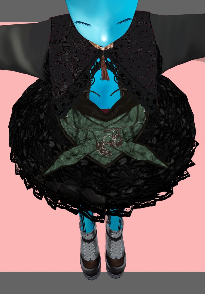 SnakeIn Grass Set. Chinese Gothic Lolita