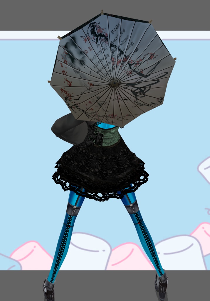 SnakeIn Grass Set. Chinese Gothic Lolita