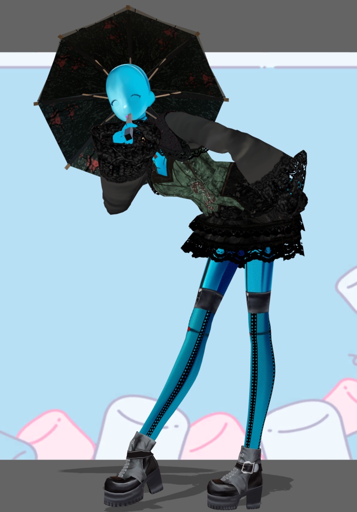 SnakeIn Grass Set. Chinese Gothic Lolita