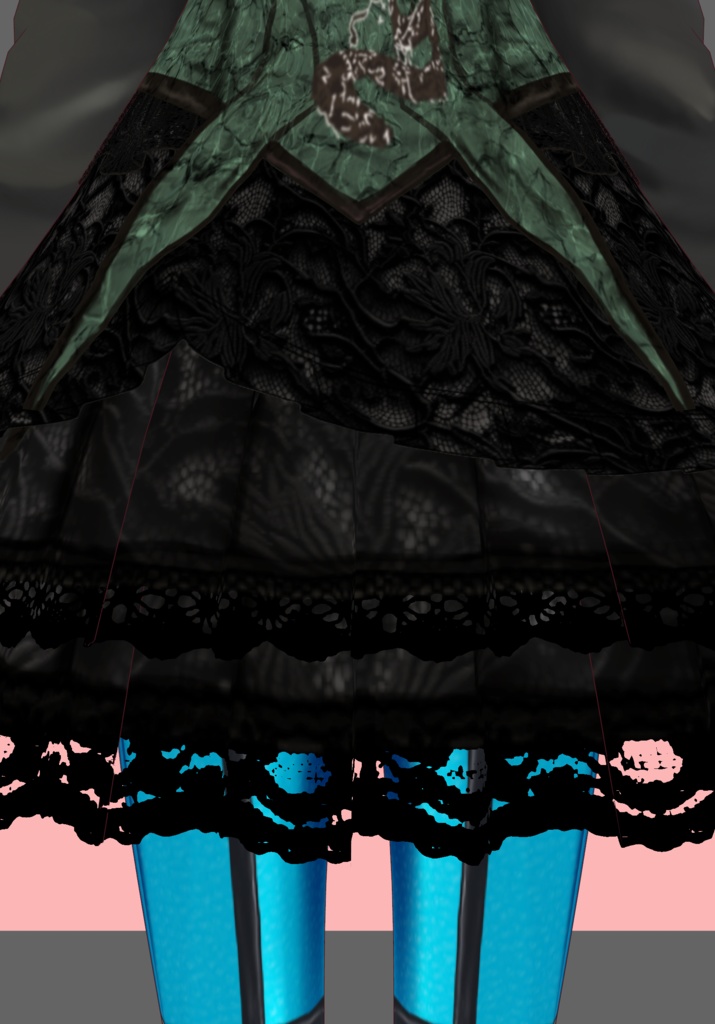 SnakeIn Grass Set. Chinese Gothic Lolita