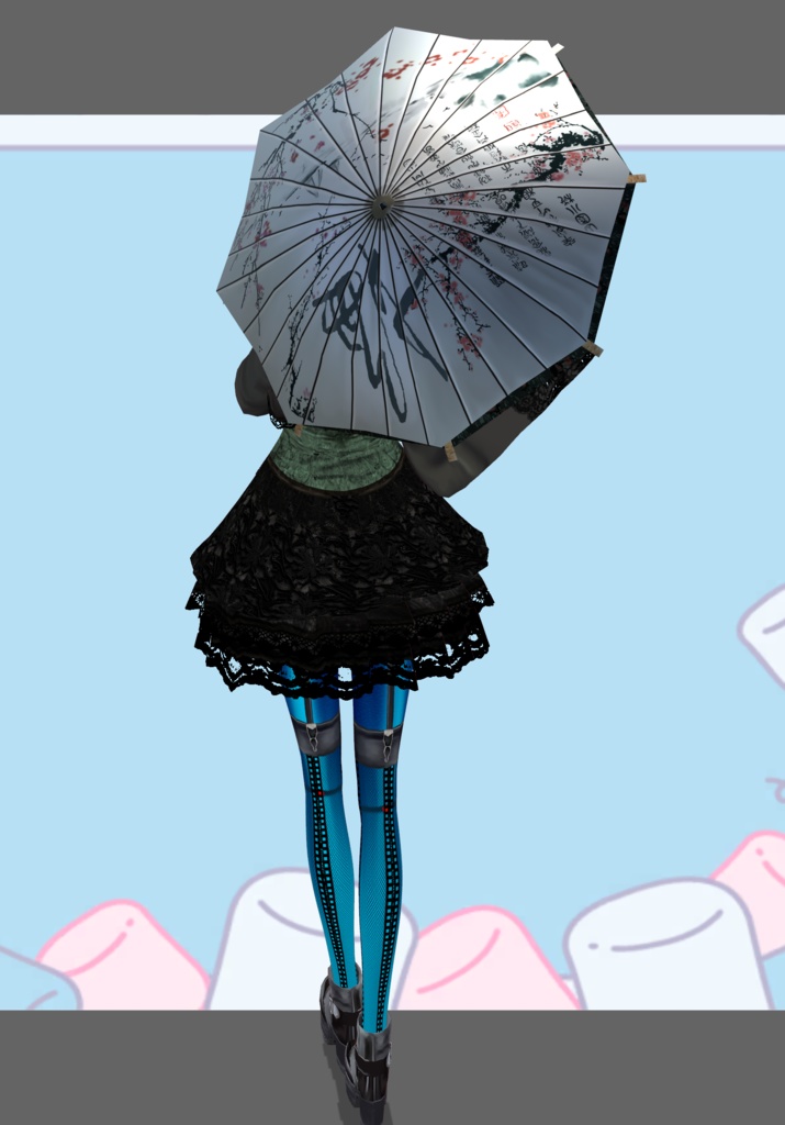 SnakeIn Grass Set. Chinese Gothic Lolita