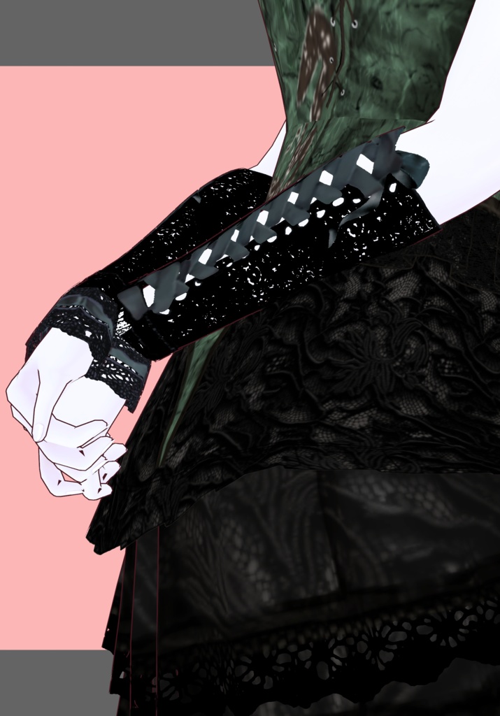 SnakeIn Grass Set. Chinese Gothic Lolita