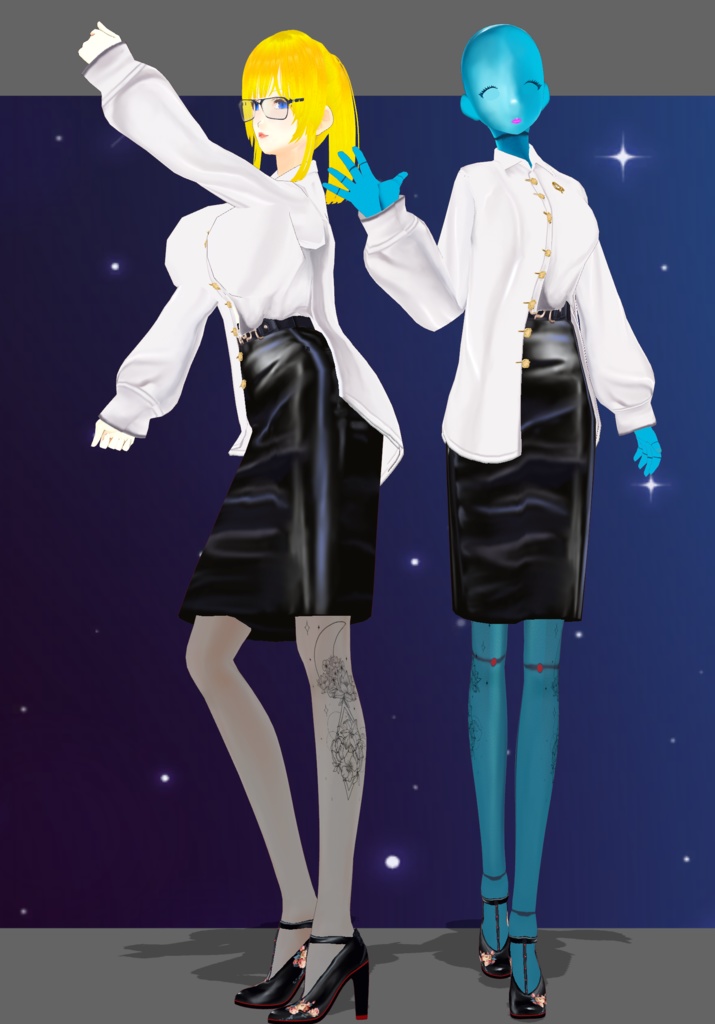 White&Leather Business Chic