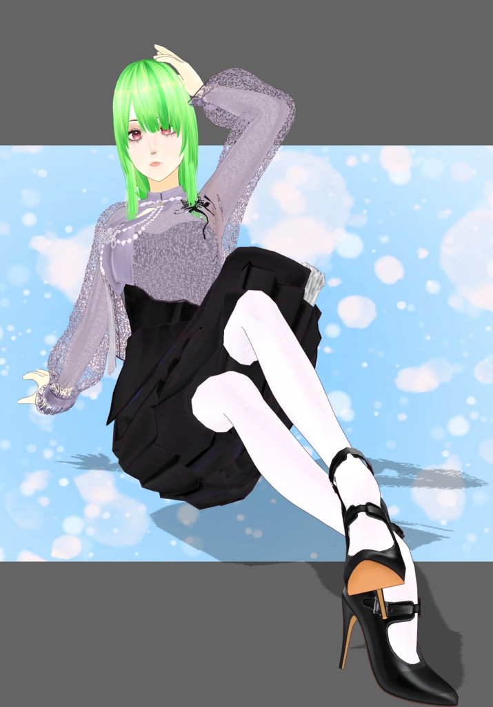 Lilac&Black Dress Set