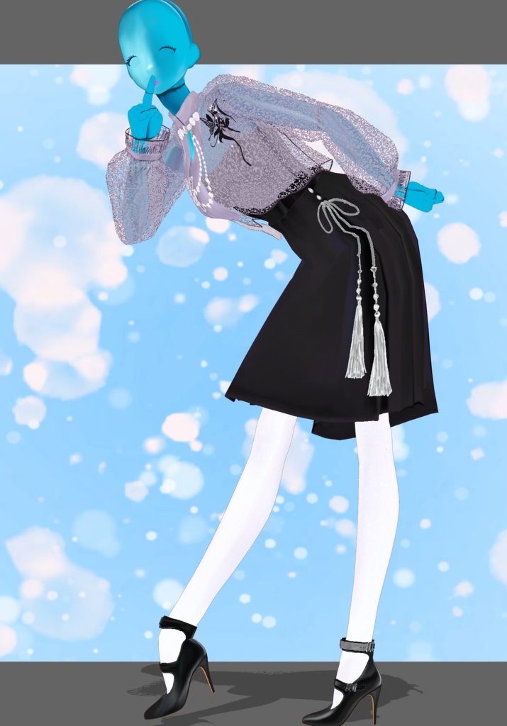 Lilac&Black Dress Set