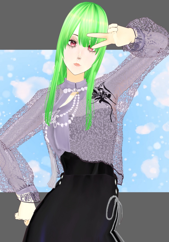 Lilac&Black Dress Set