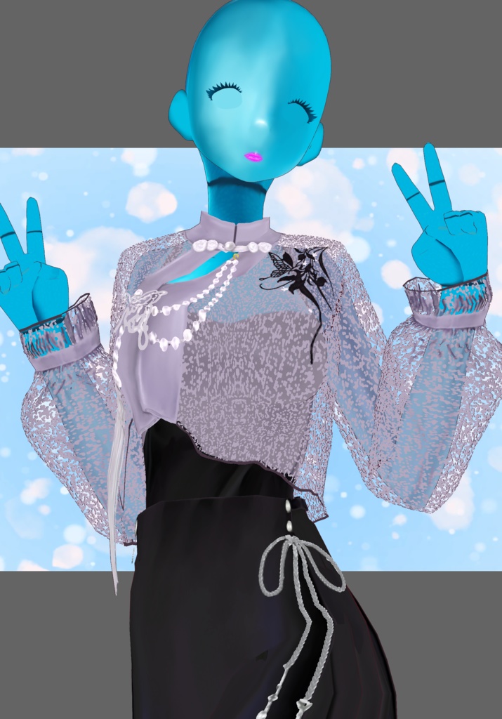 Lilac&Black Dress Set