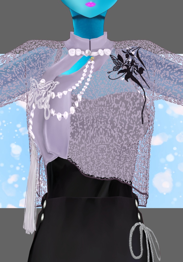 Lilac&Black Dress Set