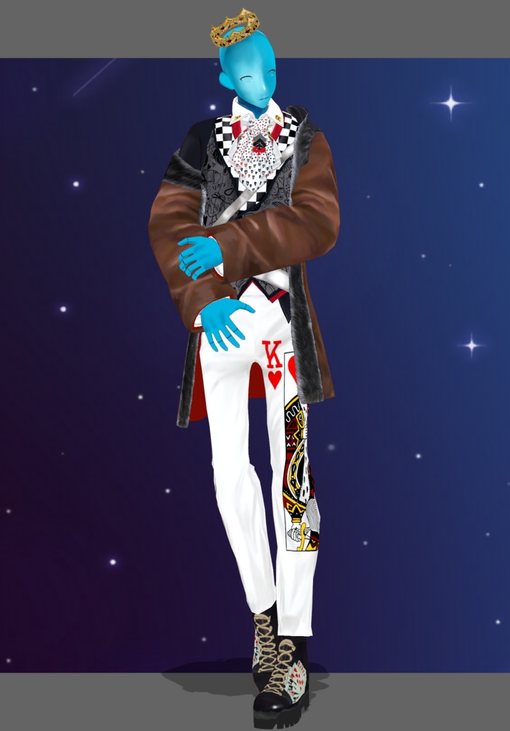 Rebel King OF Hearts.    Vintage Fairytales Alice In Wonderland