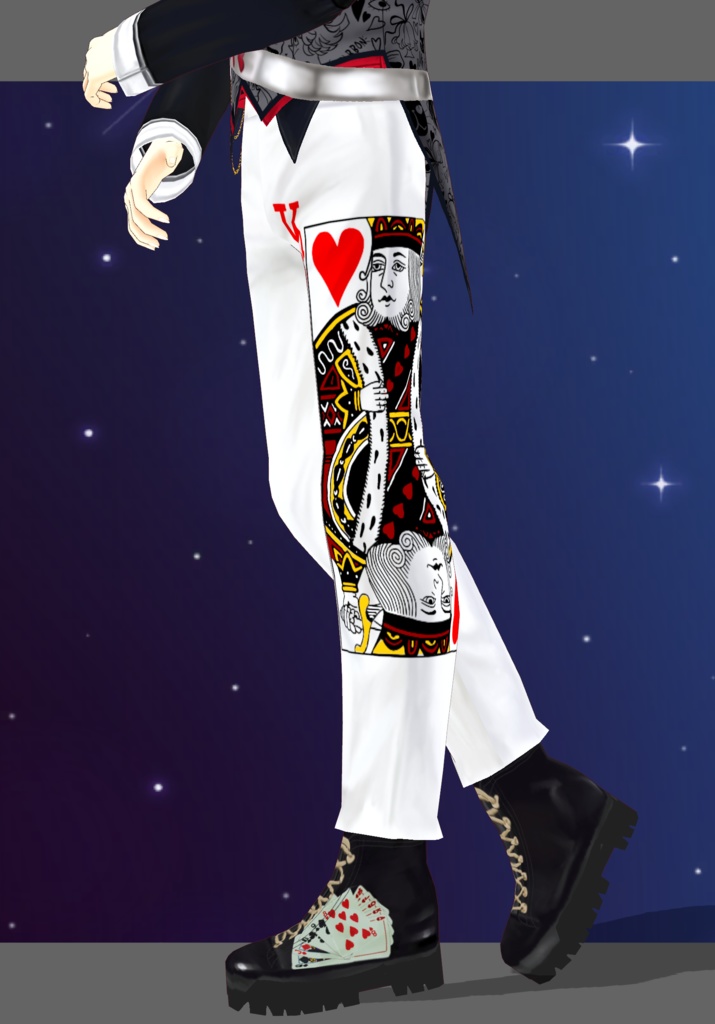 Rebel King OF Hearts.    Vintage Fairytales Alice In Wonderland