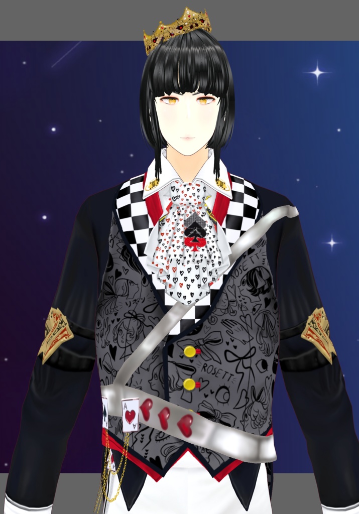 Rebel King OF Hearts.    Vintage Fairytales Alice In Wonderland