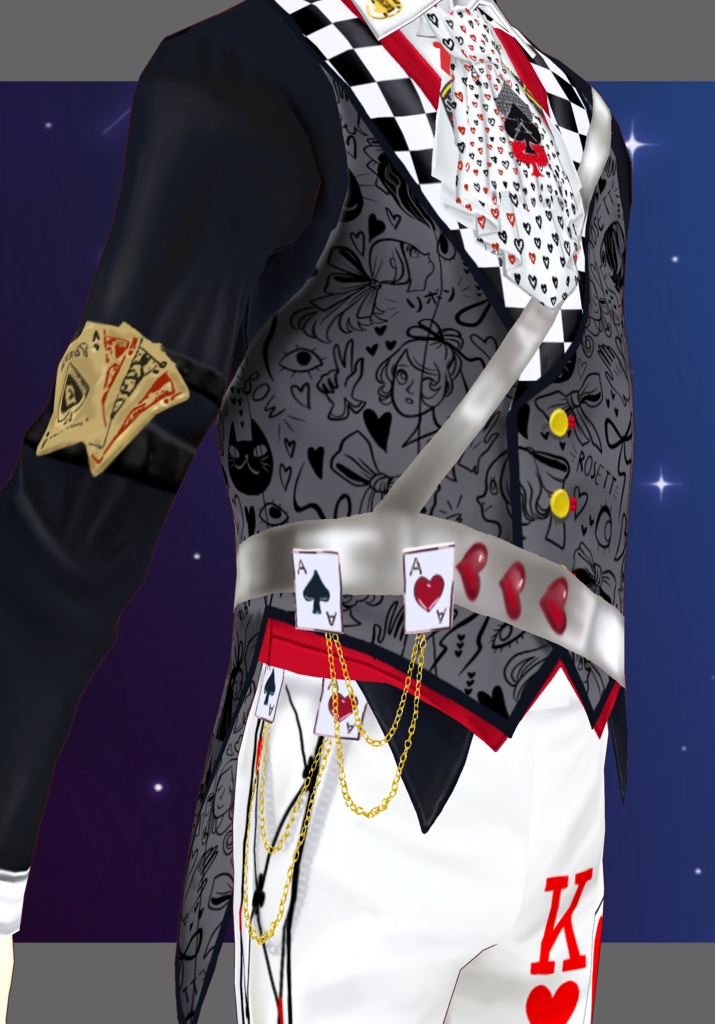 Rebel King OF Hearts.    Vintage Fairytales Alice In Wonderland