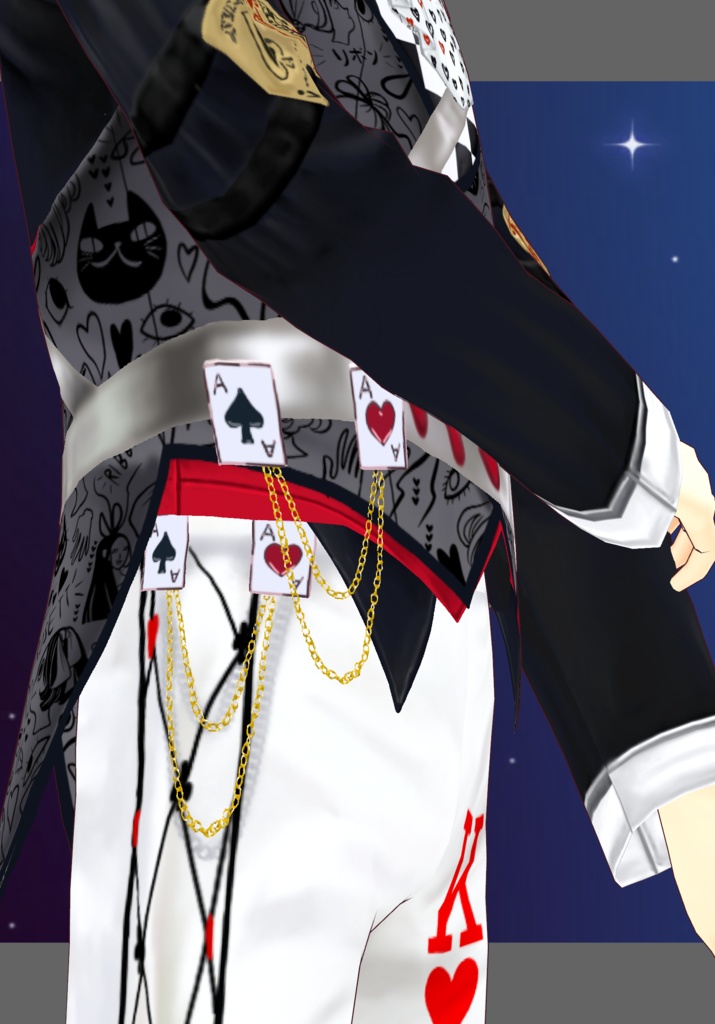 Rebel King OF Hearts.    Vintage Fairytales Alice In Wonderland