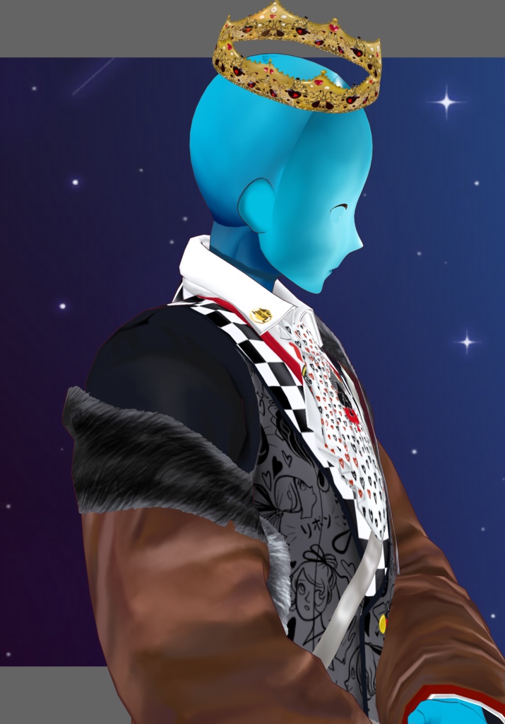 Rebel King OF Hearts.    Vintage Fairytales Alice In Wonderland