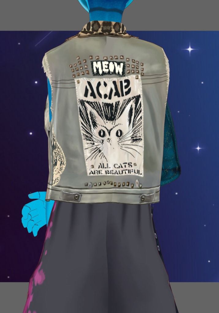 Punk Jumper and Cat Vest Set