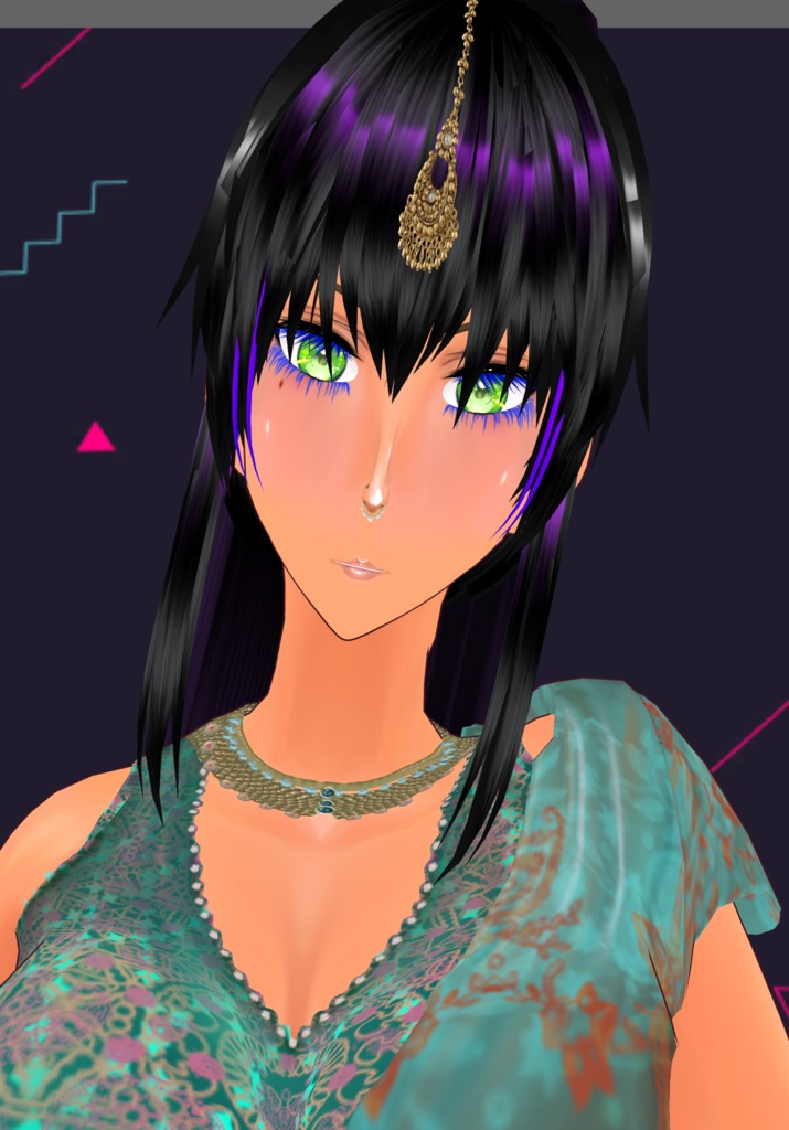 TealBunchPrintSharara Saree. Traditional Indian