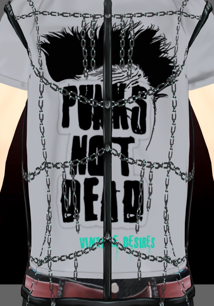 PunkLipHairChain Set.     PunkGrunge