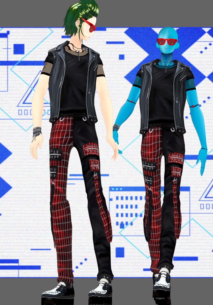 PunkShutterPlaid. Vintage PunkRock