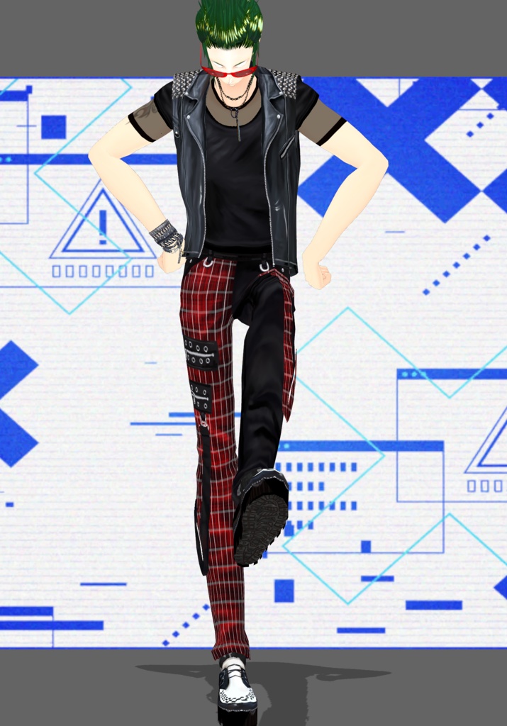 PunkShutterPlaid. Vintage PunkRock