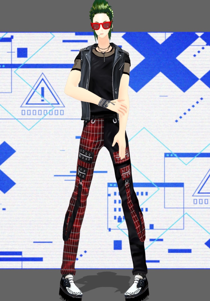 PunkShutterPlaid. Vintage PunkRock