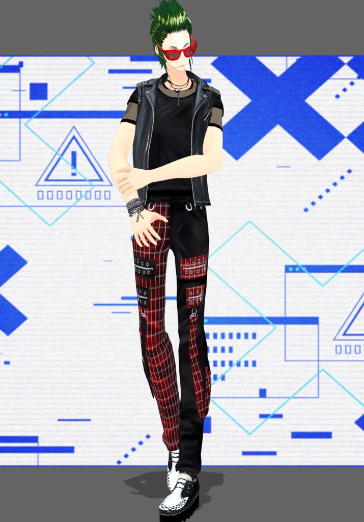 PunkShutterPlaid. Vintage PunkRock