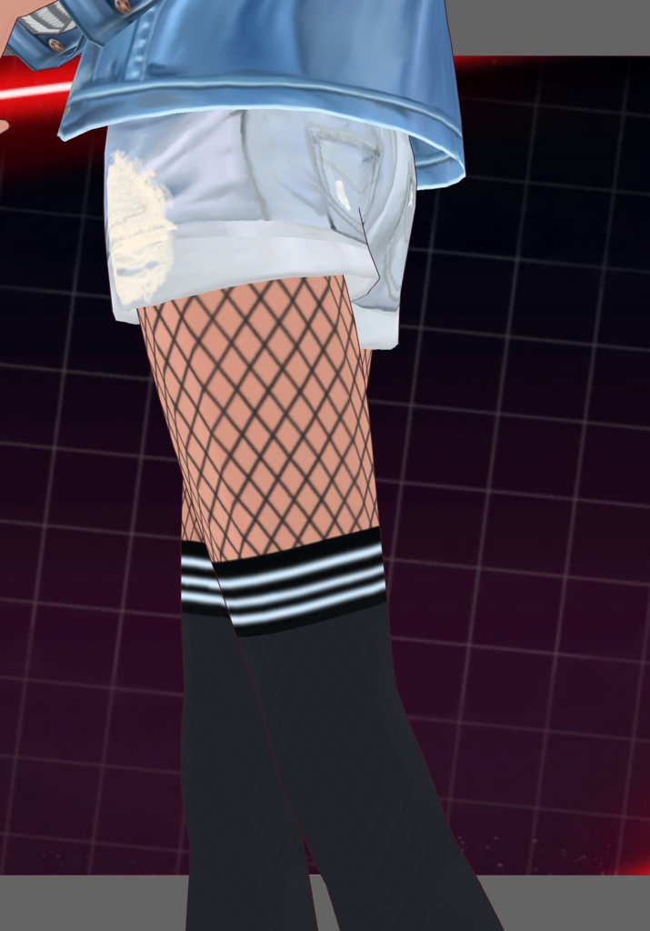 StripesNDenimRip Set.   90s Grunge Fashion