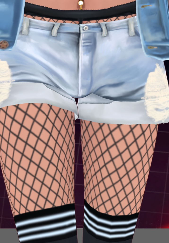 StripesNDenimRip Set.   90s Grunge Fashion