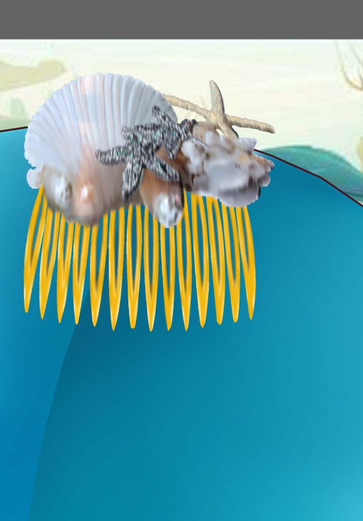 Gold Princess Mermaid Set. Vintage Folkore