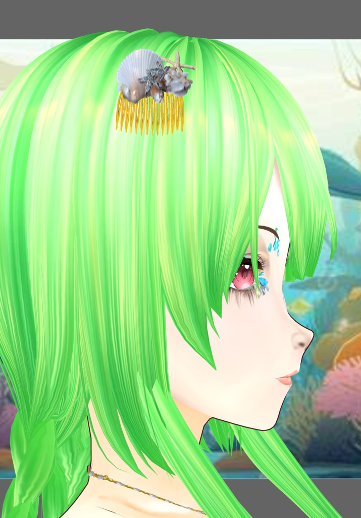 Gold Princess Mermaid Set. Vintage Folkore