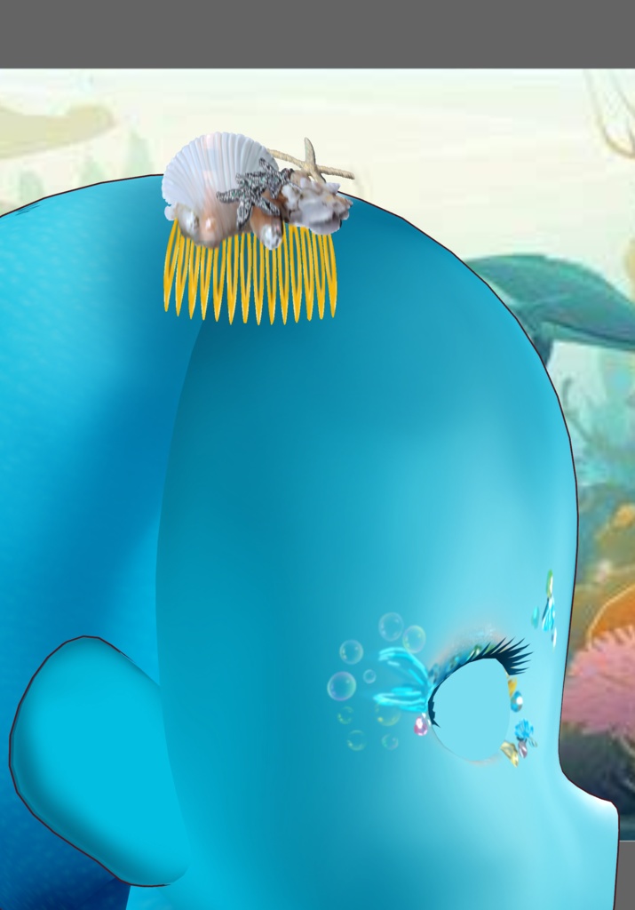 Gold Princess Mermaid Set. Vintage Folkore