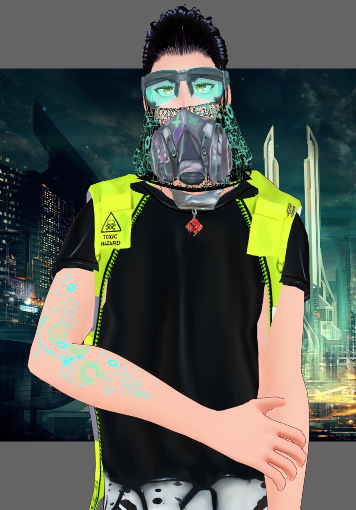 HazardCyberTech Set.    Vintage Cyberpunk & Techwear