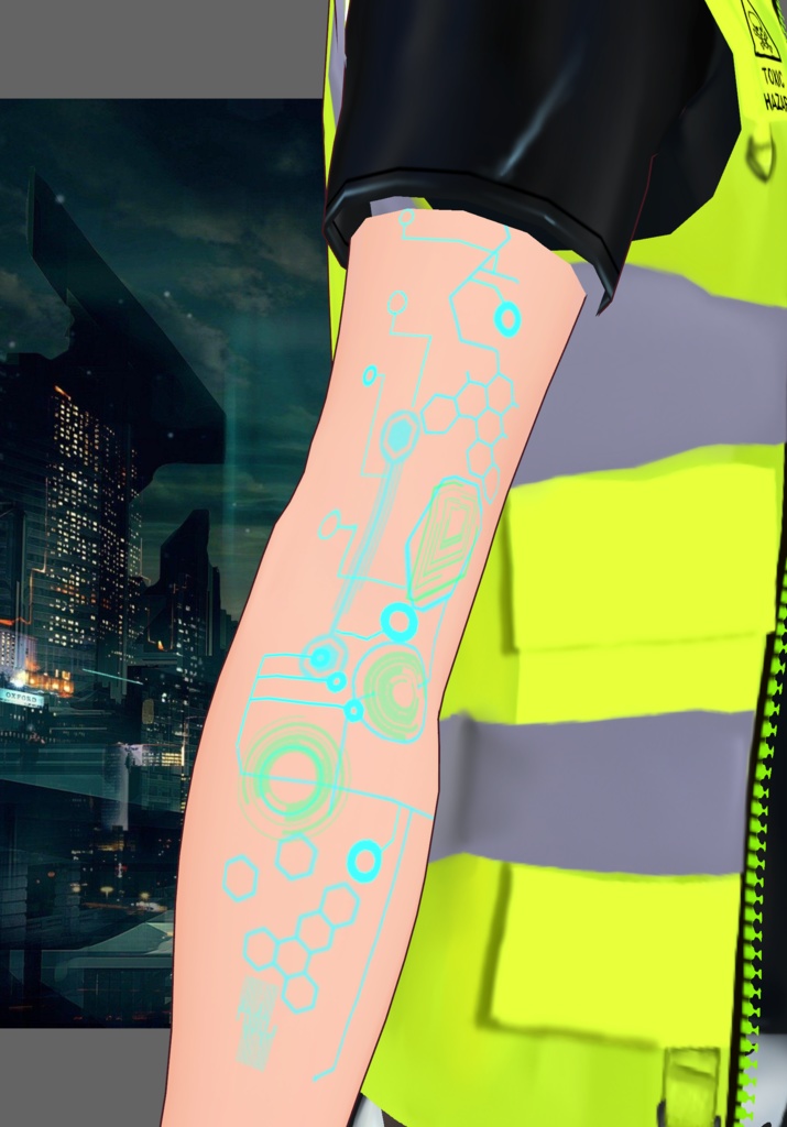 HazardCyberTech Set.    Vintage Cyberpunk & Techwear