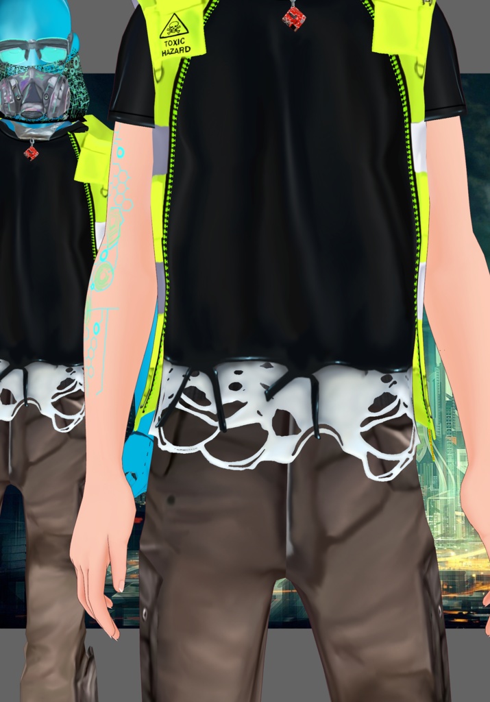 HazardCyberTech Set.    Vintage Cyberpunk & Techwear