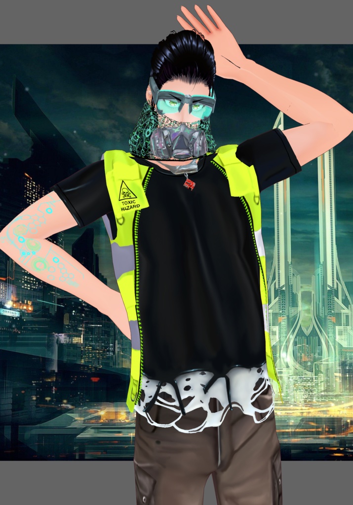 HazardCyberTech Set.    Vintage Cyberpunk & Techwear