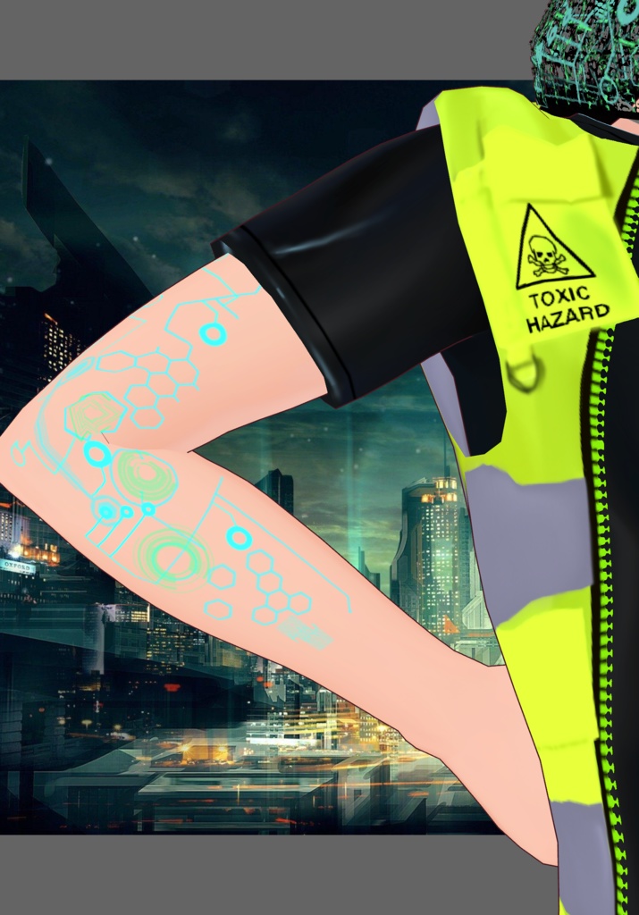 HazardCyberTech Set.    Vintage Cyberpunk & Techwear