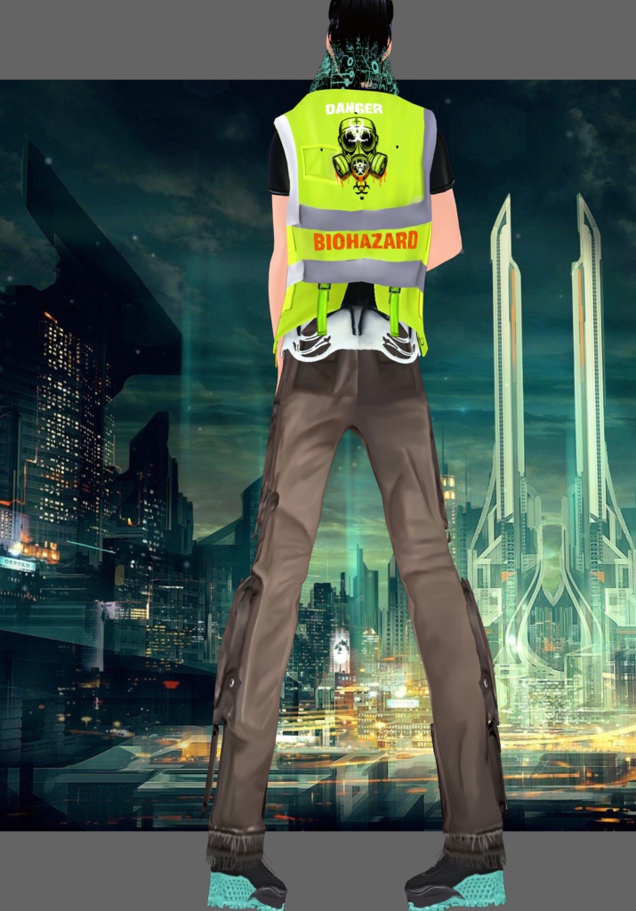 HazardCyberTech Set.    Vintage Cyberpunk & Techwear