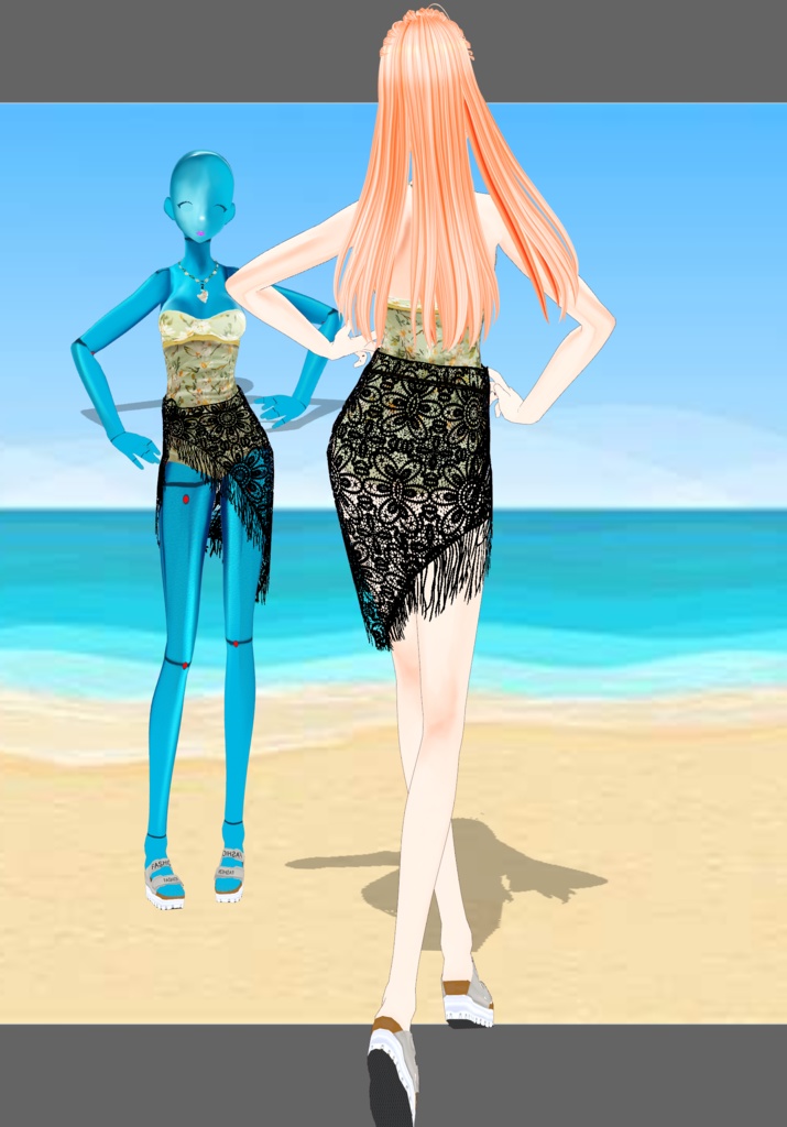 Seafoam Floral Swimsuit Set