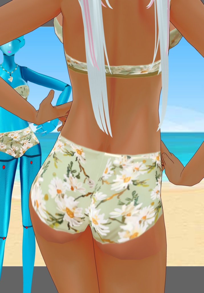 Seafoam Floral Swimsuit Set