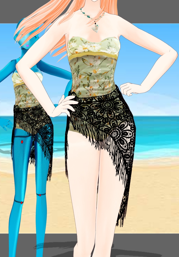 Seafoam Floral Swimsuit Set