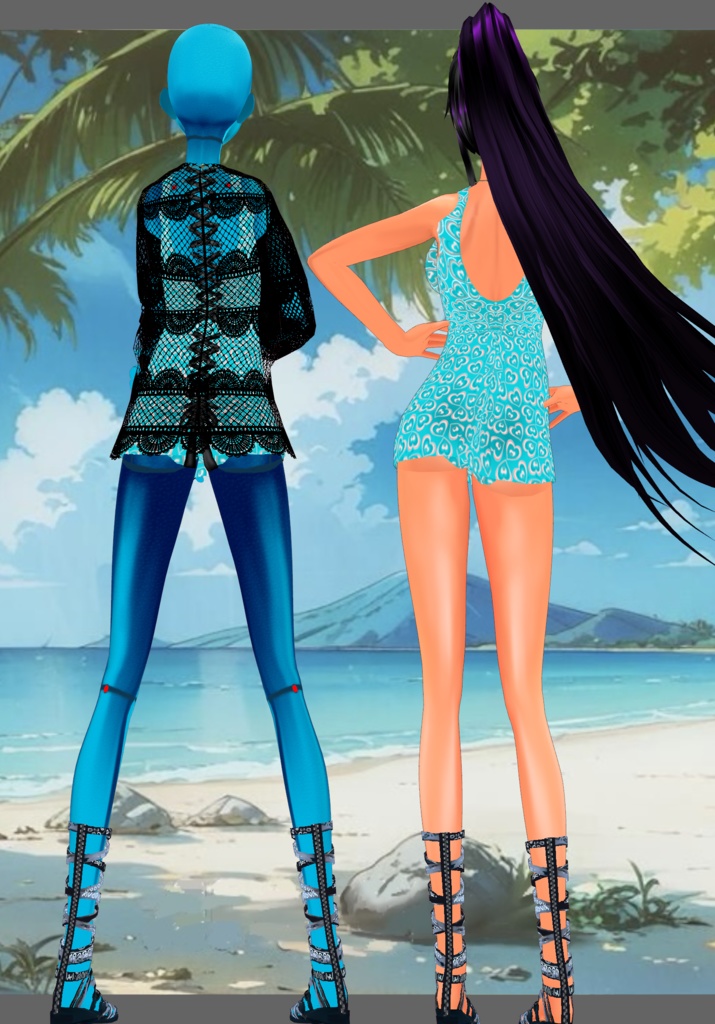 Hearts Vintage Onepiece Swimsuit