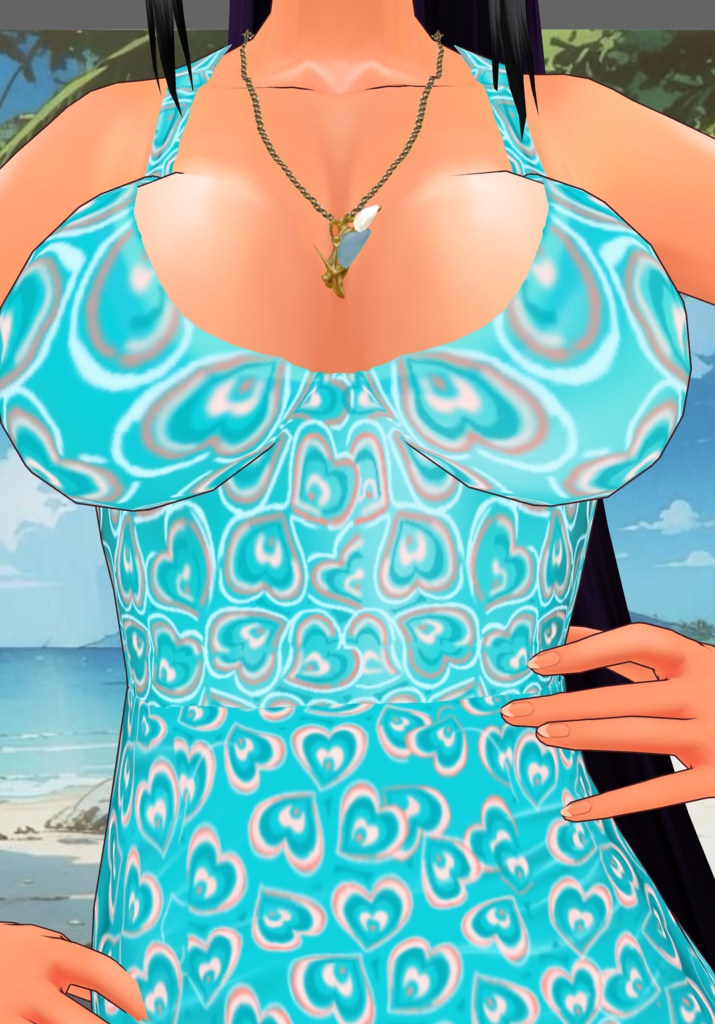 Hearts Vintage Onepiece Swimsuit