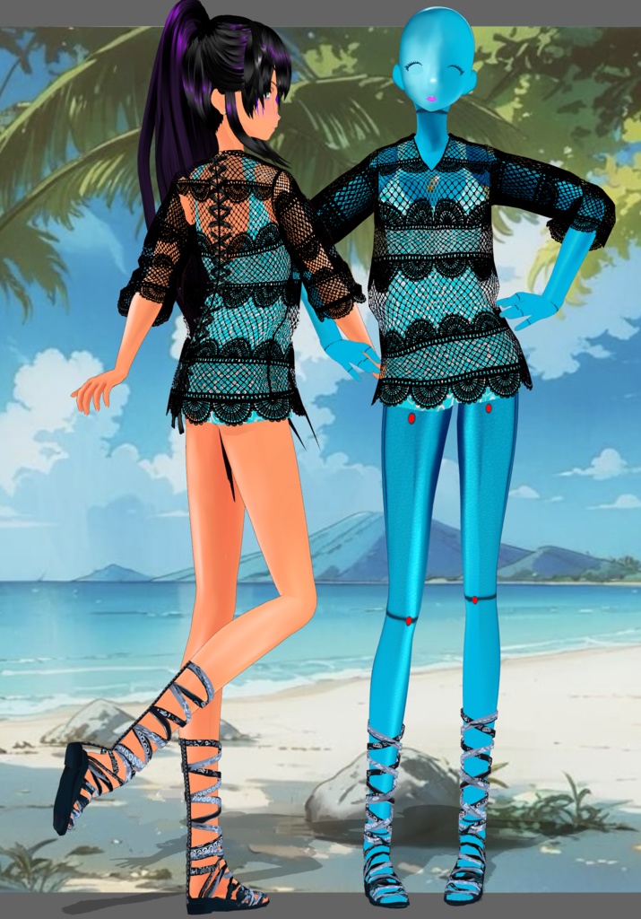 Hearts Vintage Onepiece Swimsuit