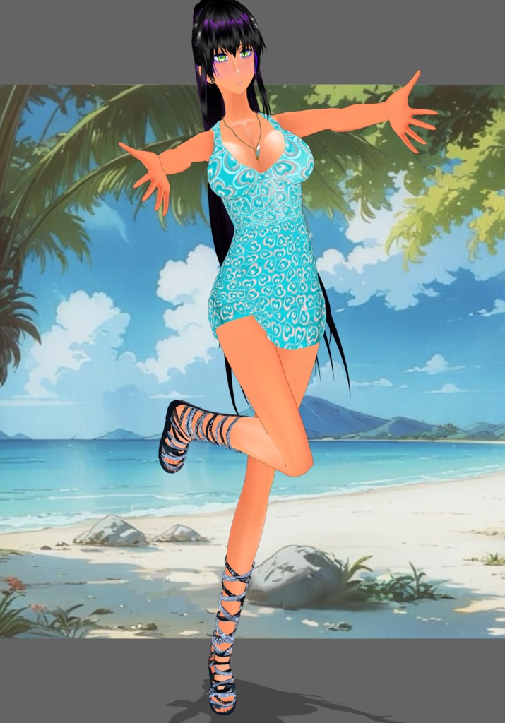 Hearts Vintage Onepiece Swimsuit