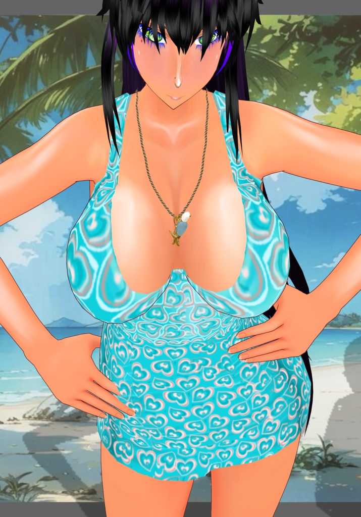 Hearts Vintage Onepiece Swimsuit