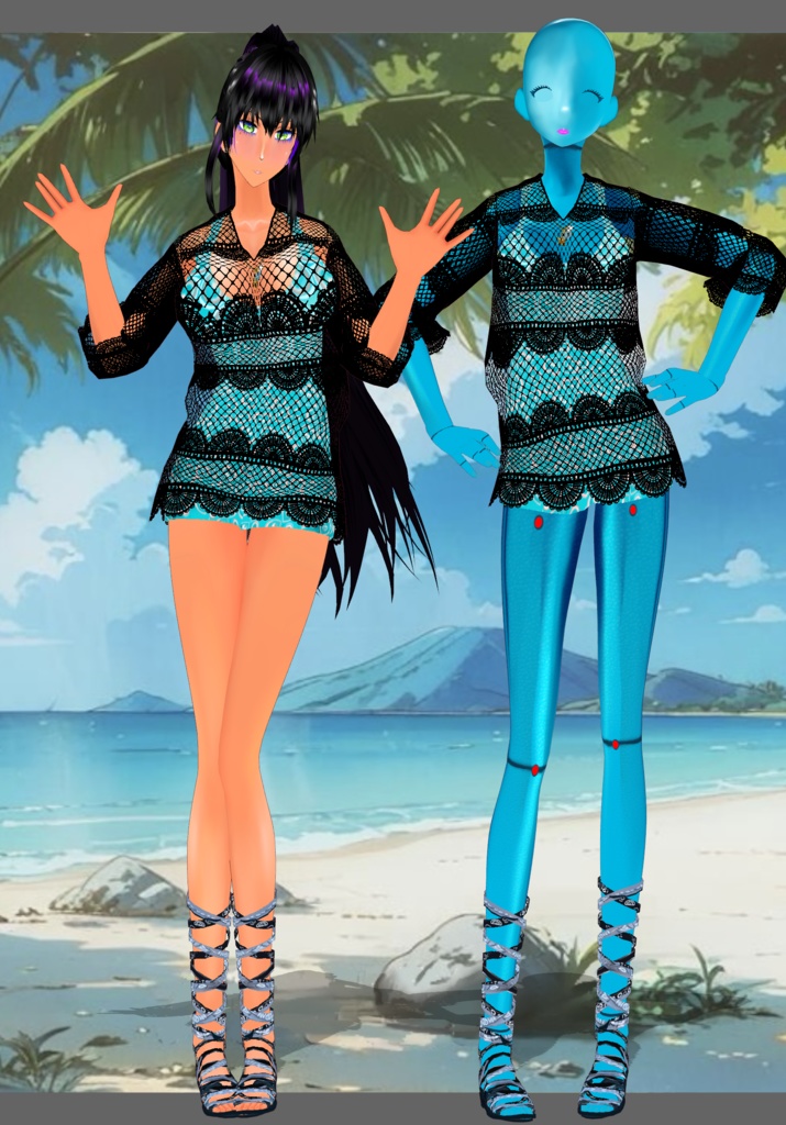 Hearts Vintage Onepiece Swimsuit