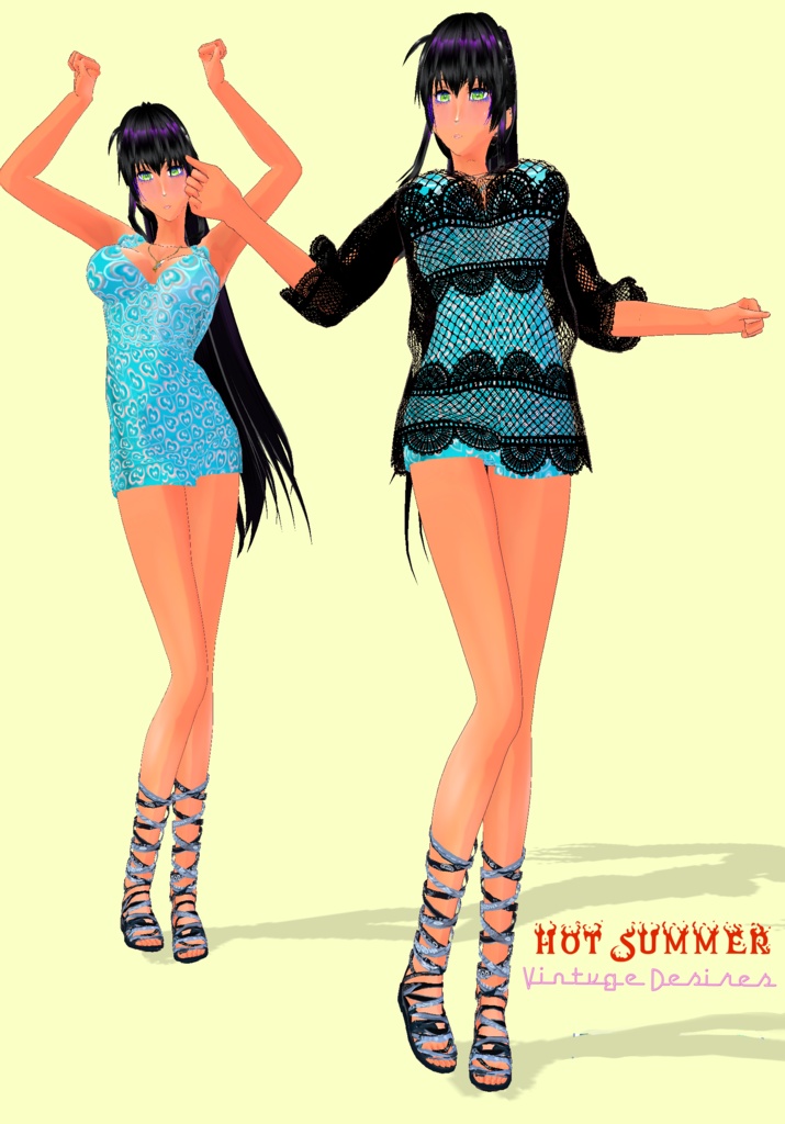 Hearts Vintage Onepiece Swimsuit