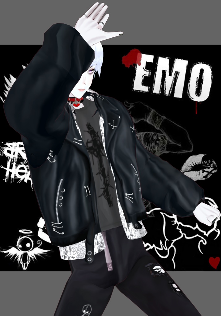 BRW Heartache Emo Vintage 90s Emo