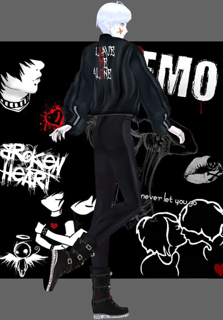 BRW Heartache Emo Vintage 90s Emo