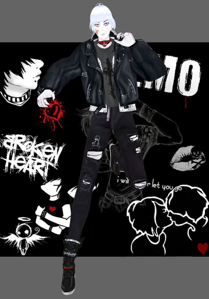 BRW Heartache Emo Vintage 90s Emo